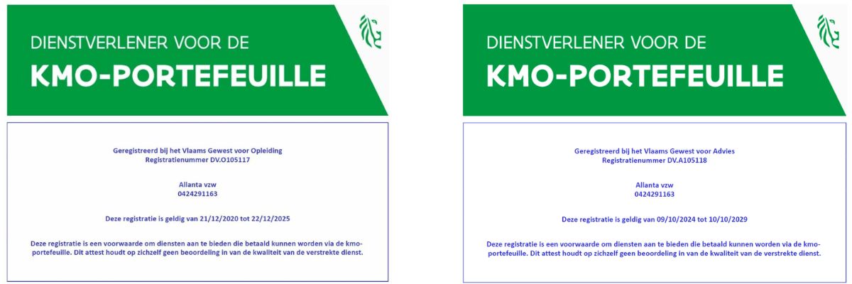 Kmo-portefeuille voor opleiding en advies